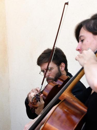 Quintette Isolde - Aups - Concert privé - Évariste Daller et Louise Berger